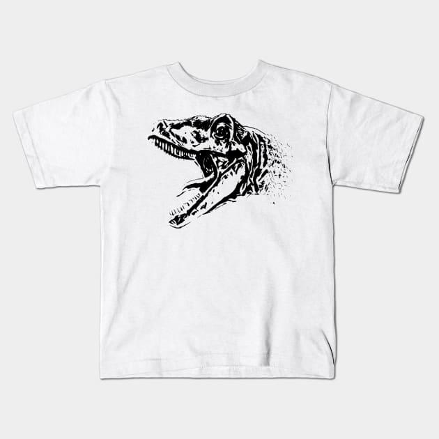 Allosaurus Kids T-Shirt by Nimmersatt